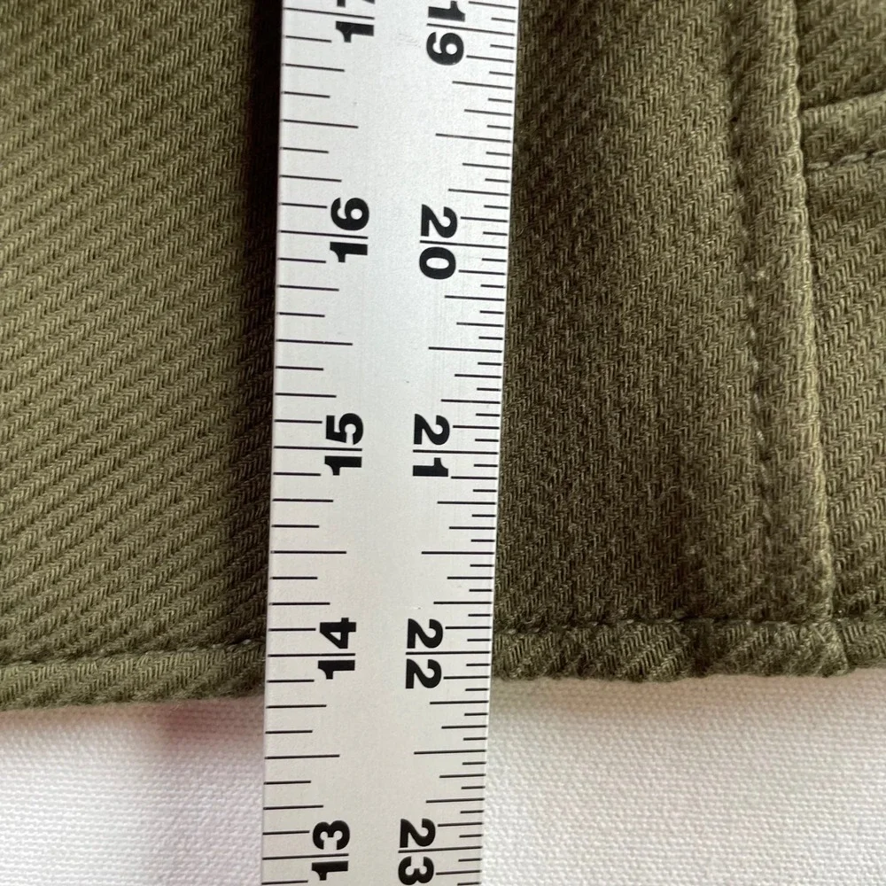 Banana Republic Military Double‎ Breasted Peacoat Olive Green Twill Jacket XS